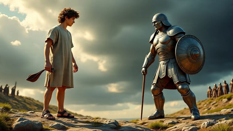 When the Battle Turns Spiritual (the David and Goliath encounter)